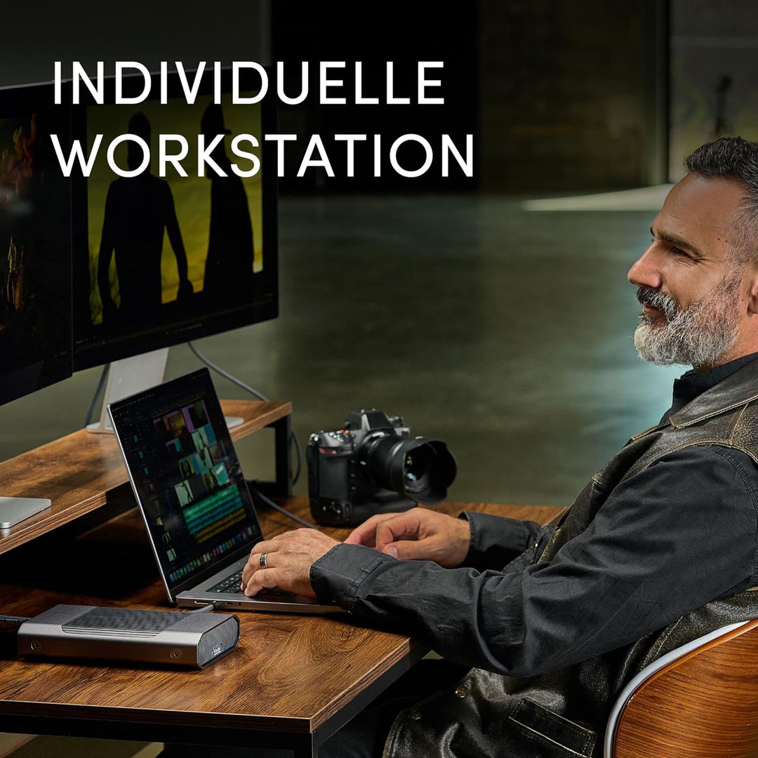 SanDisk PROFESSIONAL G-DRIVE 4 TB Desktop-Festplatte (schnelle Backups, 250 MB/s Lese- und Schreibge