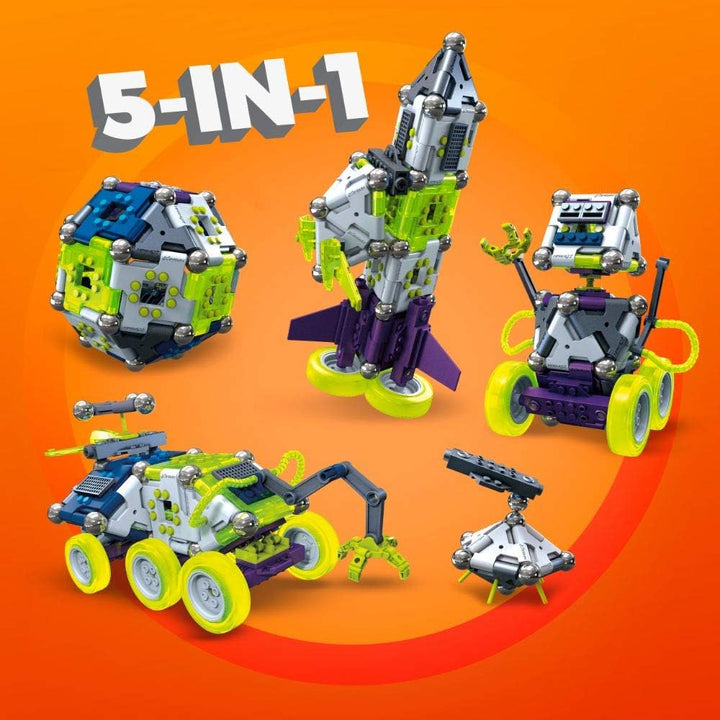 Mega Construx GFF26 Magnext 5-in-1 Mag-Roboter Erkundungsfahrzeug (138 Teile), Erkundungsfahrzeug (1