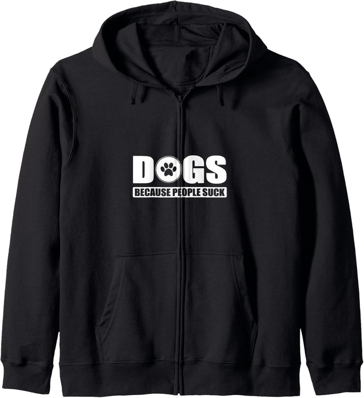 Funny Dogs Because People Suck Puppy Owner Kapuzenjacke