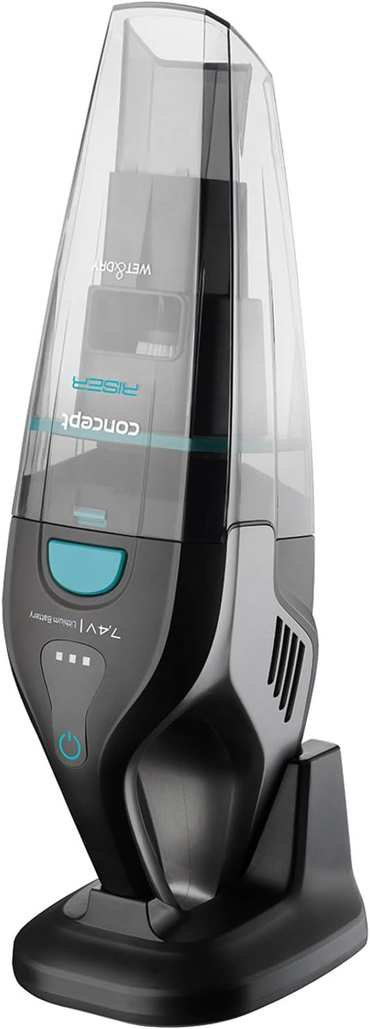 CONCEPT Hausgeräte VP4350 Handstaubsauger 7,4 V Wet and Dry Riser Concept, HEPA-Filter 12, 7,4 V, Sc