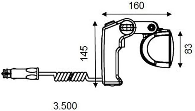 HELLA 1H0 996 476-502 Suchscheinwerfer