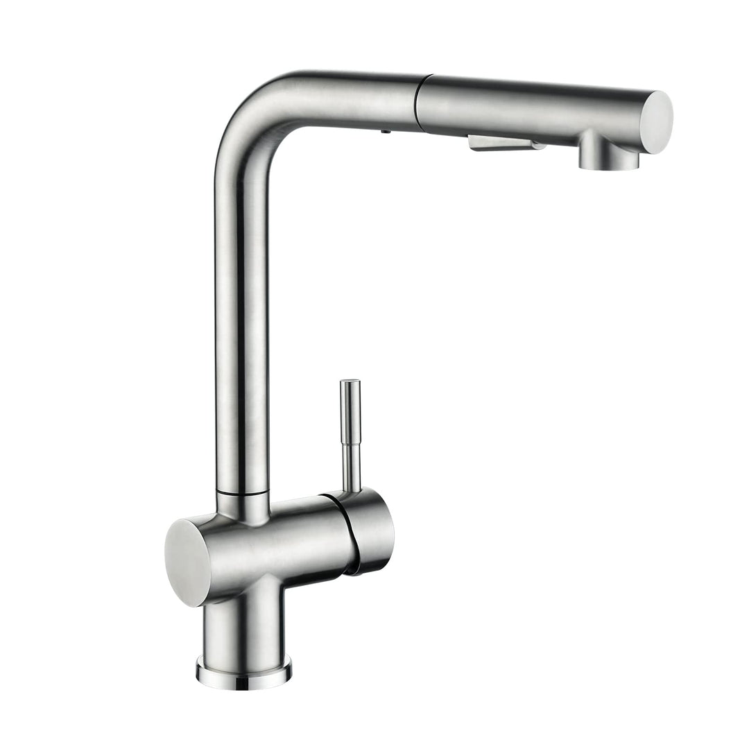 CECIPA Hochdruck Wasserhahn Küche Ausziehbar, Küchenarmatur mit Brause Zwei Strahlarten, Mischbatter