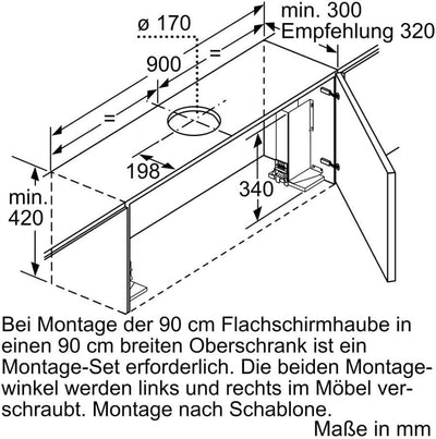 Siemens LI97RA561 iQ500 Flachschirmhaube/LED-Beleuchtung/iQ Drive Motor/Extrem leise