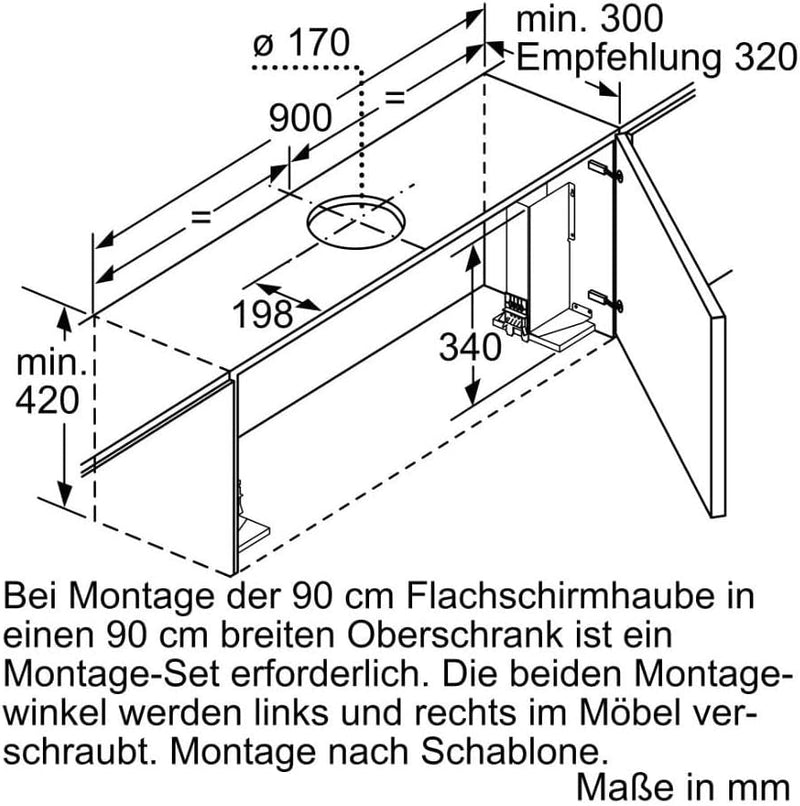 Siemens LI97RA561 iQ500 Flachschirmhaube/LED-Beleuchtung/iQ Drive Motor/Extrem leise