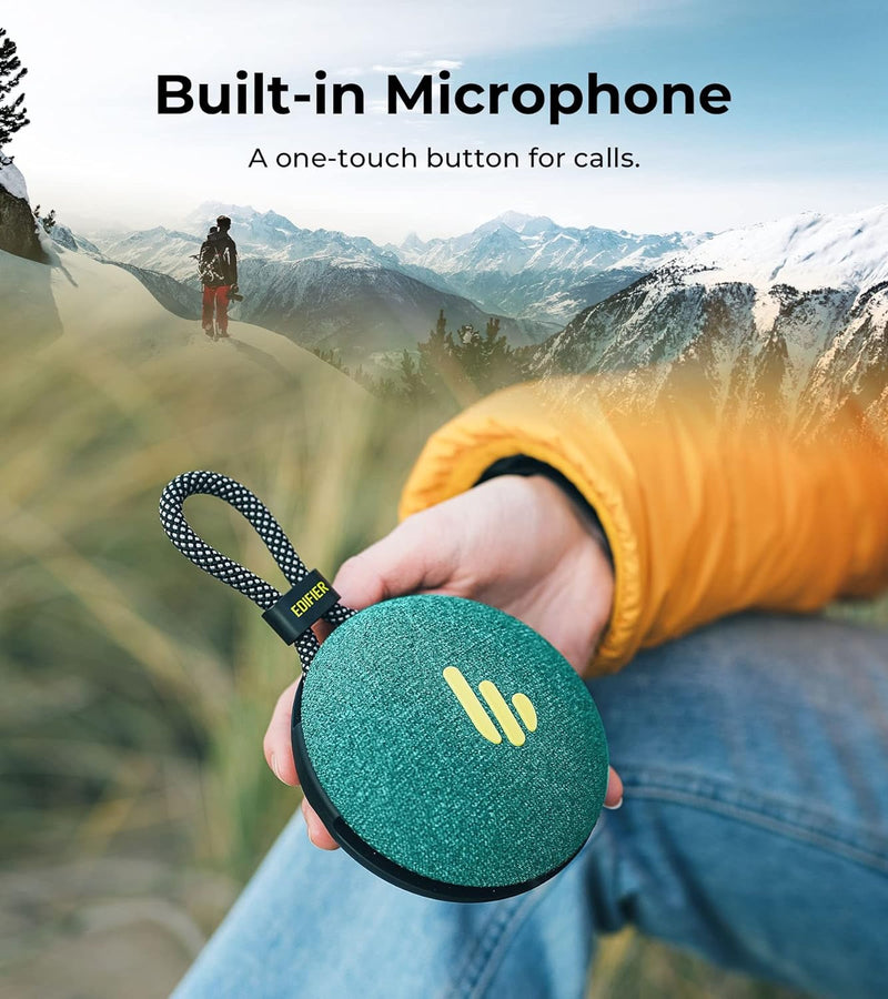 Edifier MP100 Plus tragbarer Bluetooth-Lautsprecher, Leichter Reiselautsprecher mit der Wasserschutz