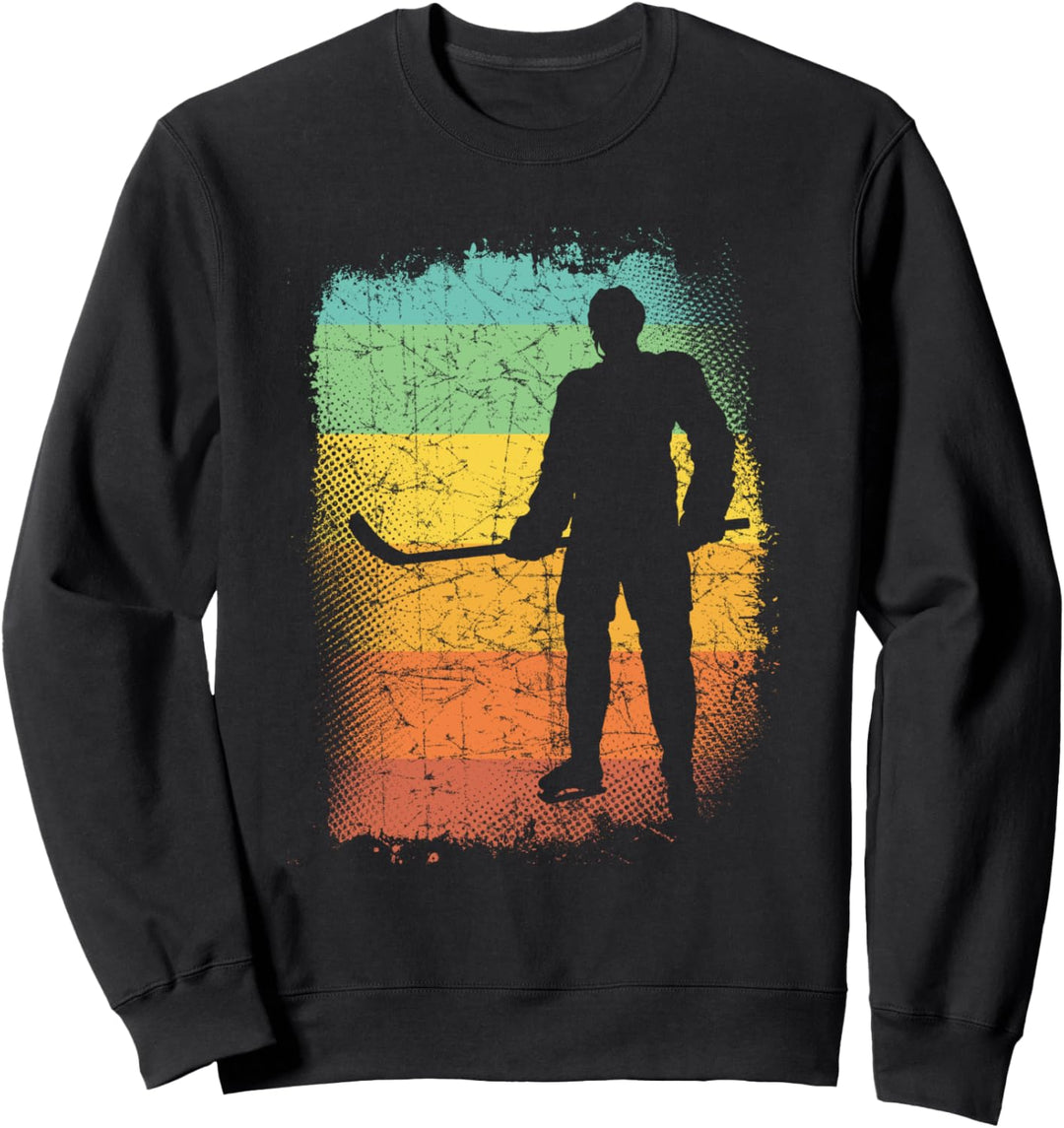 Lustiger Hockeyspieler Geschenk Vintage Hockey Sweatshirt