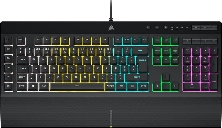CORSAIR K55 RGB PRO- Layout: PT-PT - RGB-Foundation-Licht, sechs Makro-Com-Integration-Software-Tast