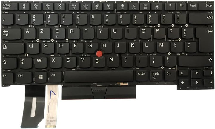 Gintai Azerty Teclado francés für Lenovo Thinkpad T490s 20NX 20NY, T495s 20QJ 20QK, X1 Extreme 1st G
