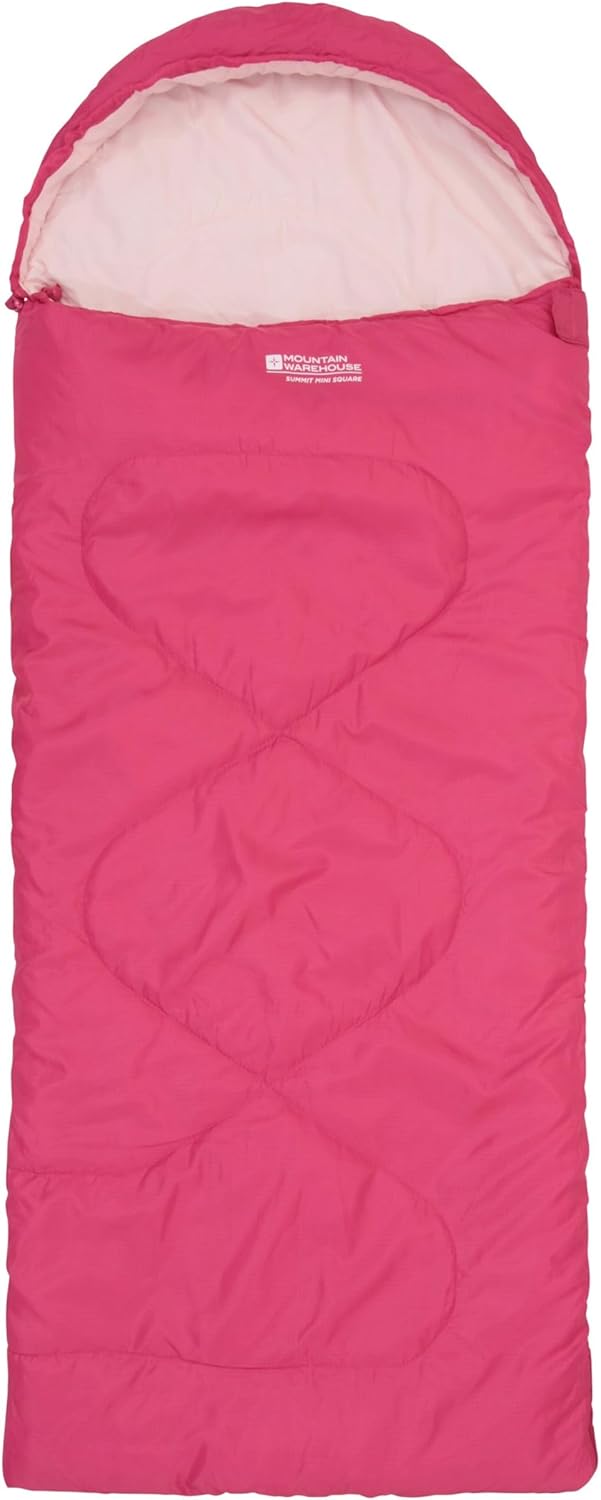Mountain Warehouse Summit Rechteckiger Minischlafsack - Leichter Kinderschlafsack, Innentasche in Br