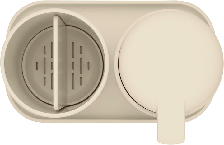 Brabantia - Renew Bad-Accessoires-Set - Seifenspender, Zahnbürstenhalter & Ablage - Tropffreier Pump