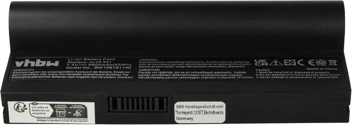 vhbw Akku kompatibel mit Asus Eee PC 901, 901 Go, 904, 904HD, 1000, 1000H, 1000H Go, 1000HA, 1000HD,