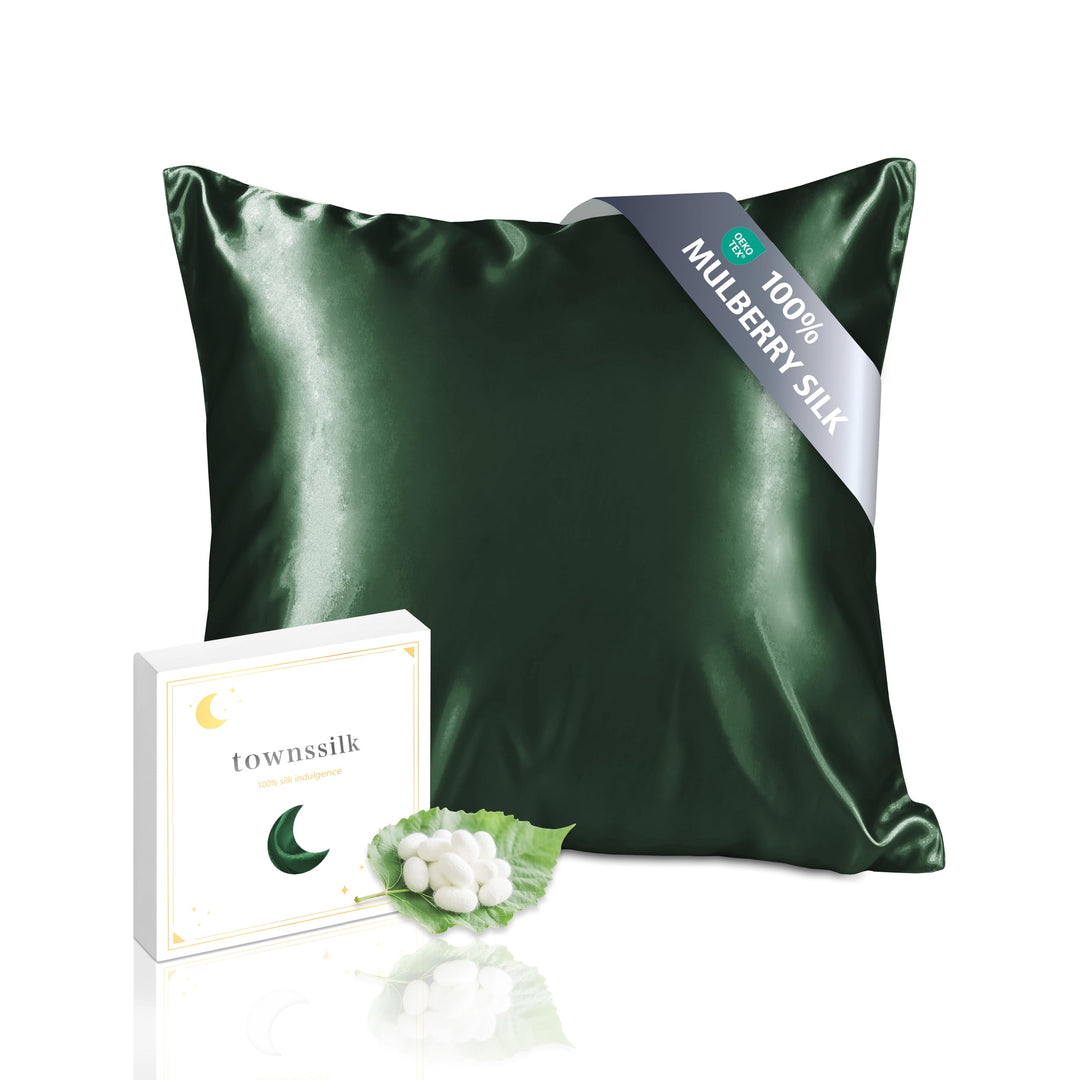 townssilk Beidseitig 100% 19mm Pure Maulbeerseide Kissenbezug für Haar und Haut Gesundheit, 1 Stück