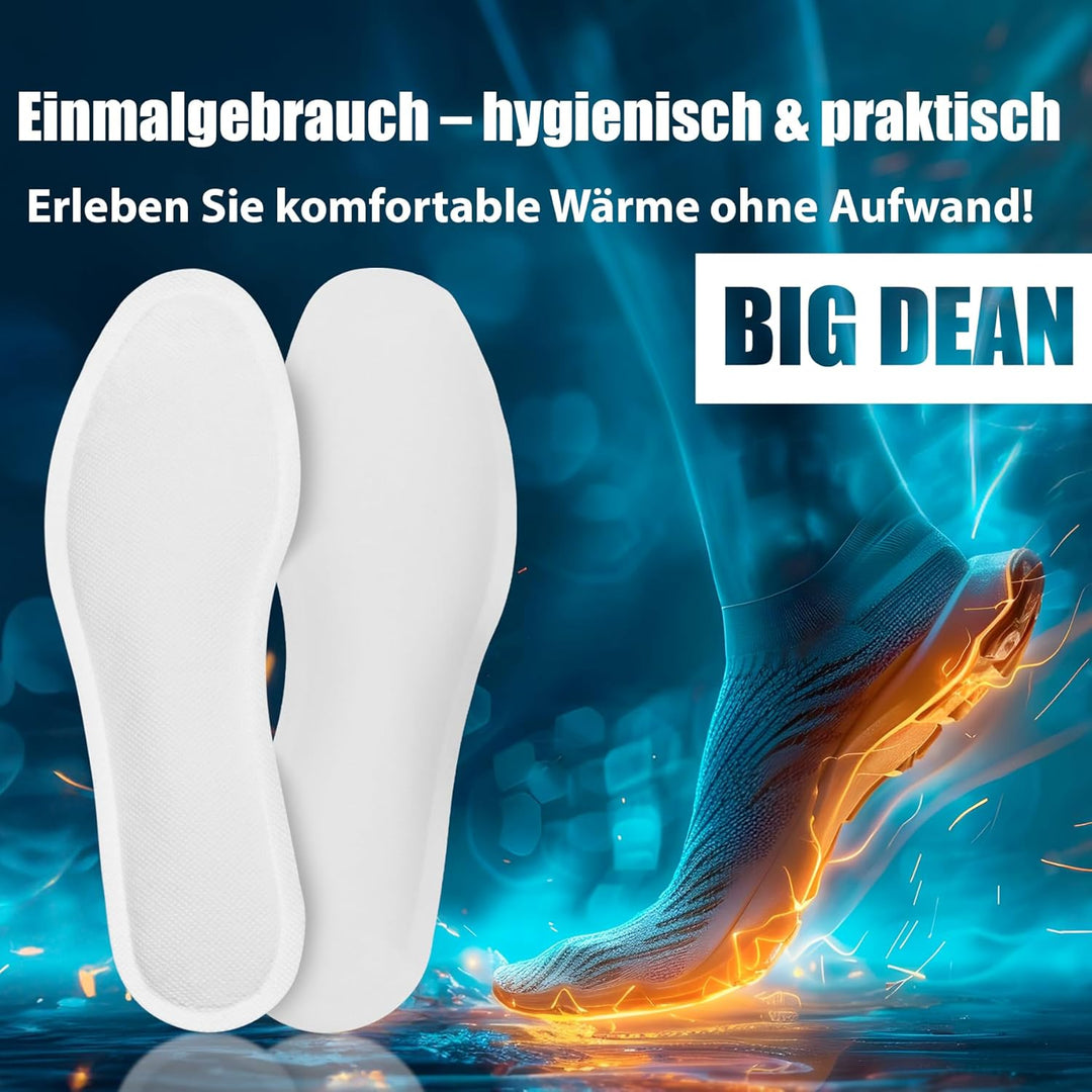 BigDean Fusswärmer – Sohlenwärmer 8h Wärme 10/20/25 Paar - Grösse 36-46 10 Paar 41,5 - 43,5, 10 Paar