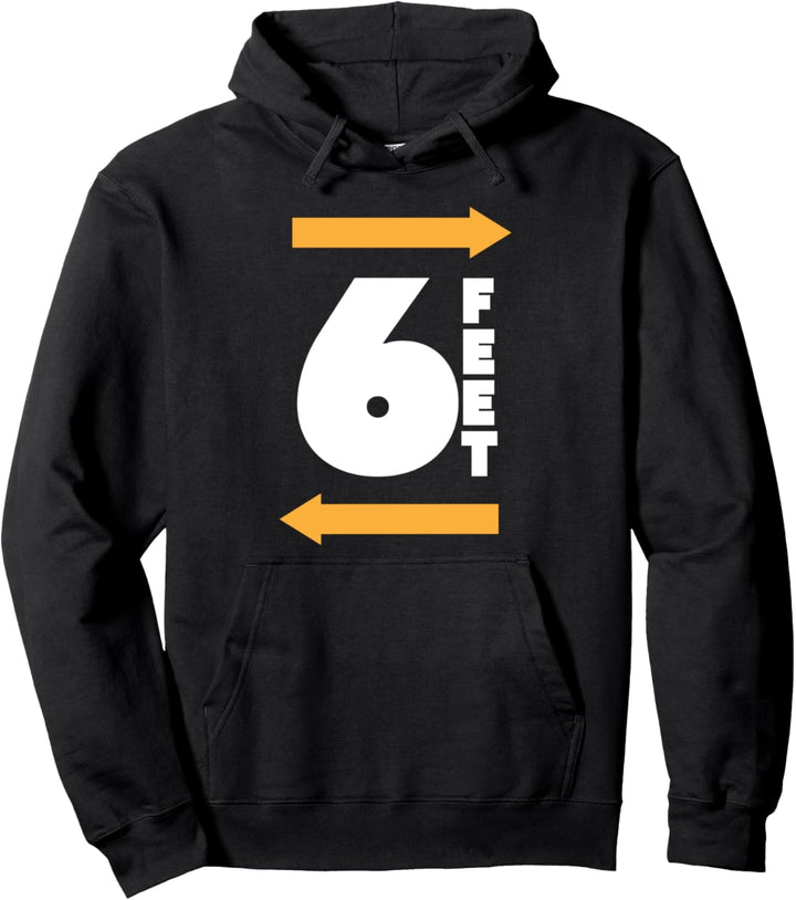 Bleiben Sie 6 Fuss entfernt FT Social Distancing Antisozial Pullover Hoodie