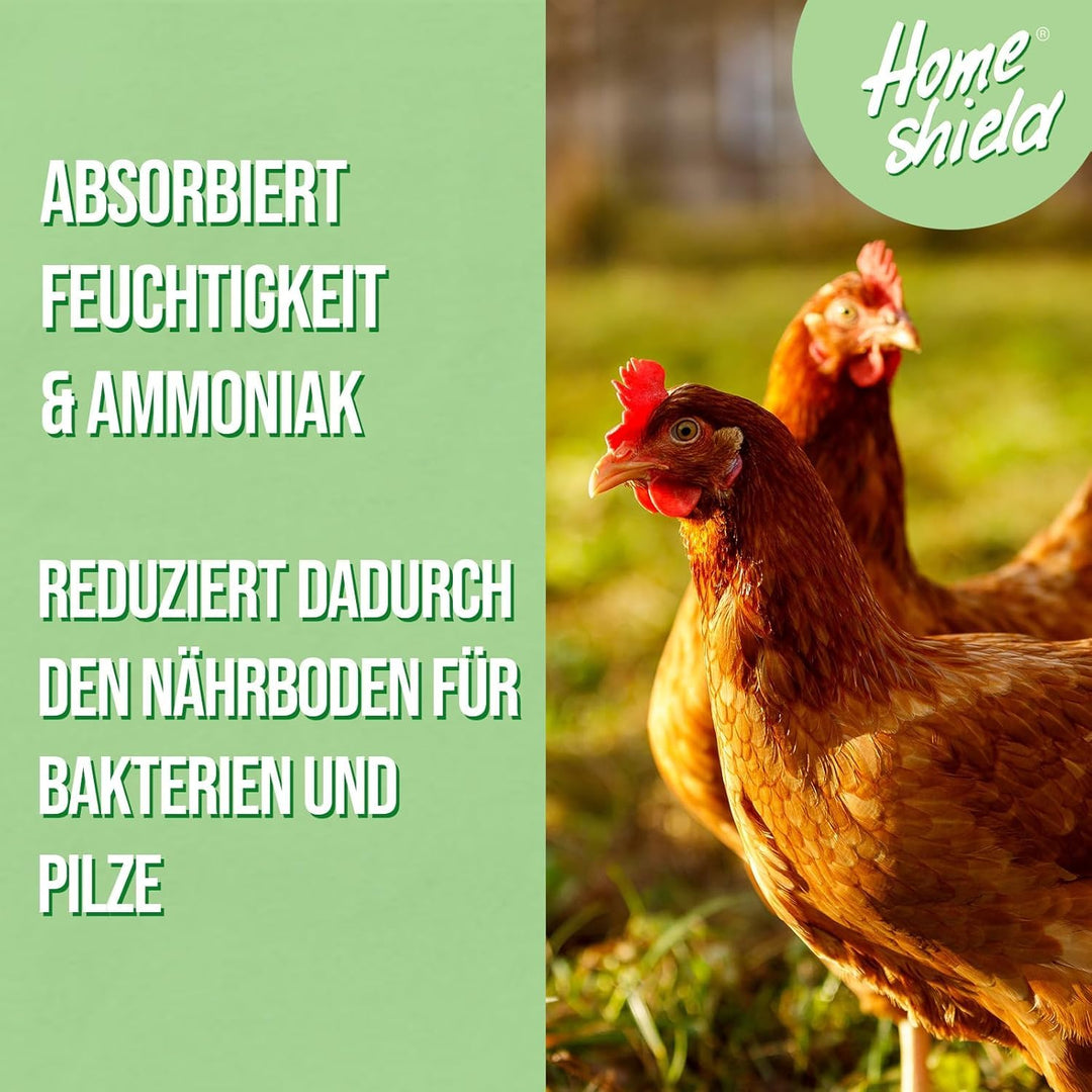 Bundle - 2 kg Eimer Einstreu für Hühner &amp; 1,5 kg Eimer Kalkfarbe weiss - Gemahlene Mineralien zur Ve