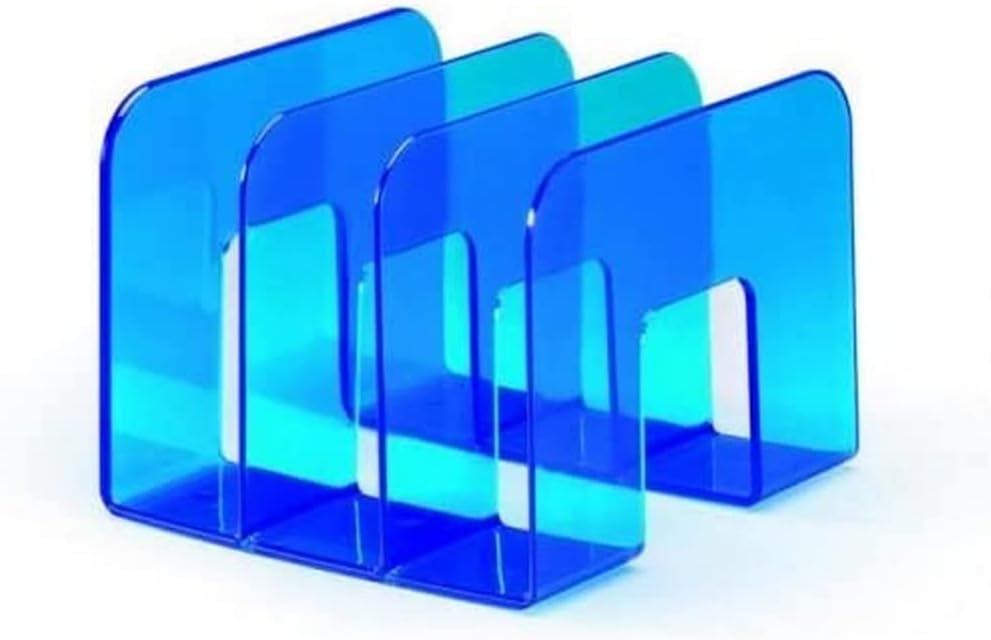 Durable Katalogsammler Trend, Stehsammler für Zeitschriften und Prospekte, 2 Stück, blau transparent