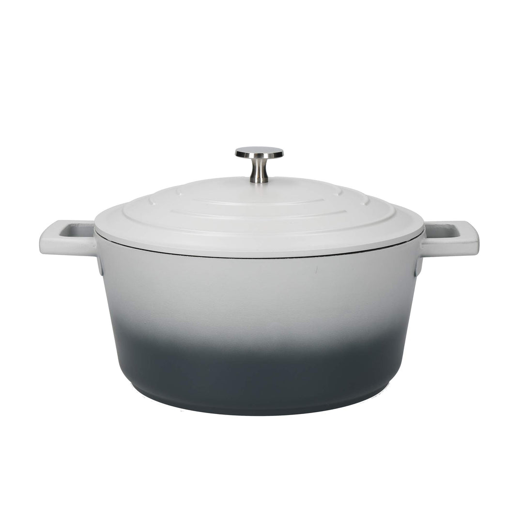 MASTERCLASS Leichte Auflaufform mit Deckel, Aluminium, Ombre Grau, 4L, 24cm, 4L, 24cm