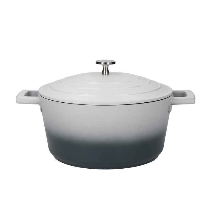 MASTERCLASS Leichte Auflaufform mit Deckel, Aluminium, Ombre Grau, 4L, 24cm, 4L, 24cm