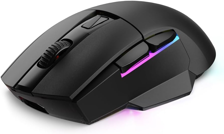 Sharkoon Skiller SGM50W Black, Wireless Optical Gaming Maus, RGB, PBT Button