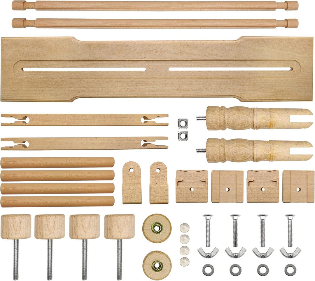 Verstellbarer Stickständer – Guofa Hände frei Stickrahmen Ständer Buchenholz Stickrahmen Drehbarer K