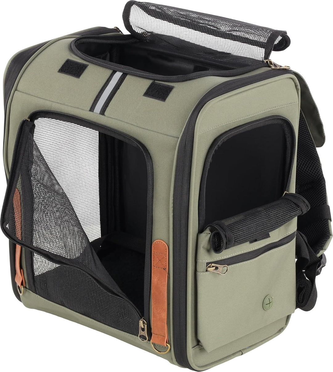 Hunderucksack - Rucksack Yoda Grün – 34x26x40cm – Polyester – Öffnungen vorn/Oben/seitlich – Rahmen