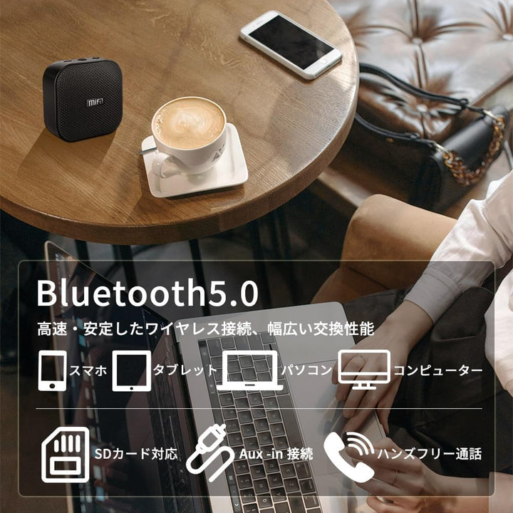 MIFA A1 Mini Lautsprecher Bluetooth, Technologie True Wireless Stereo, 15 Stunden Spielzeit, IP56 Wa