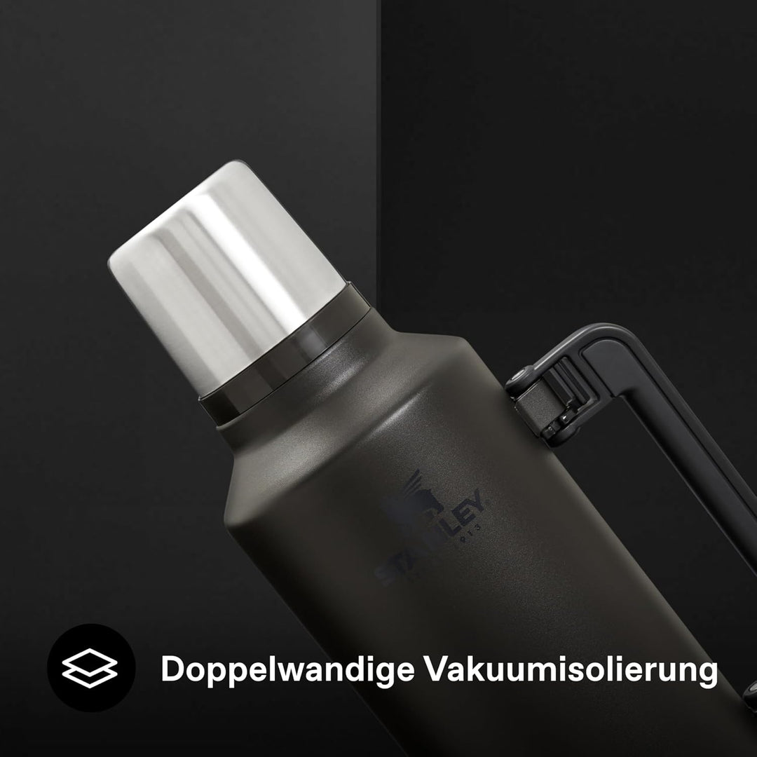 Stanley 1913 Classic Legendary Thermosflasche 2.3L - Black | Hält 48 Std. heiss oder kalt - Auslaufs