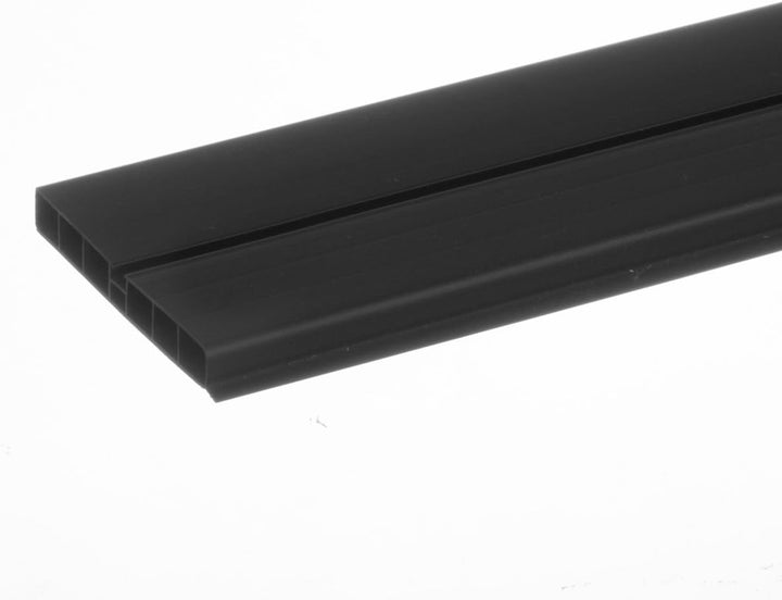 HOLZBRINK 150cm Sockelblende Sockelleiste für Einbauküche 150mm Höhe SCHWARZ Hochglanz - HBK15 1x 15