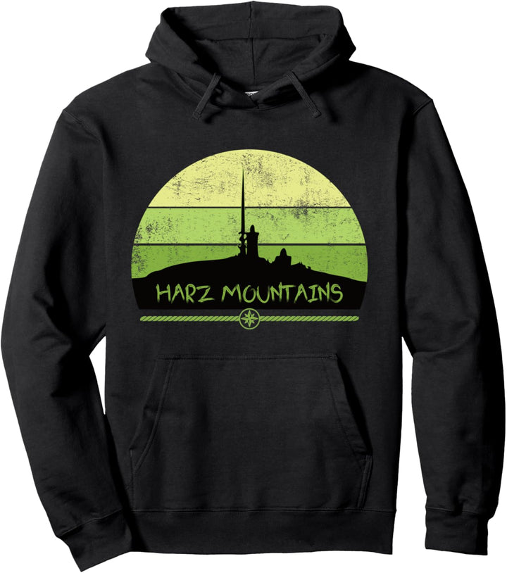 Harz Mountains Brocken Berge Wandern, Urlauber Wandergruppen Pullover Hoodie