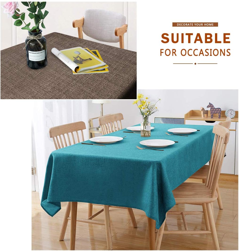 WAITER TREE Tischdecke leinen Hochwertig Tischdecke Abwaschbar Tischtuch Pflegeleichte Tischdecke Le