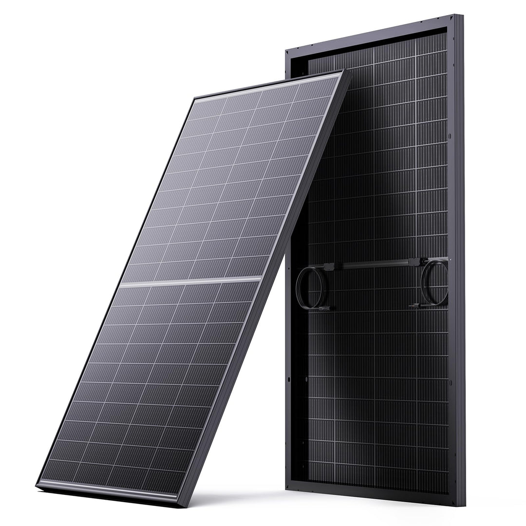 200W Bifaziale Solarpanel, Callsun N-Typ 16BB Monokristalline Solarmodule, Geeignet für 12V-Batterie