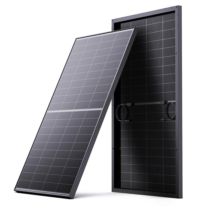 200W Bifaziale Solarpanel, Callsun N-Typ 16BB Monokristalline Solarmodule, Geeignet für 12V-Batterie