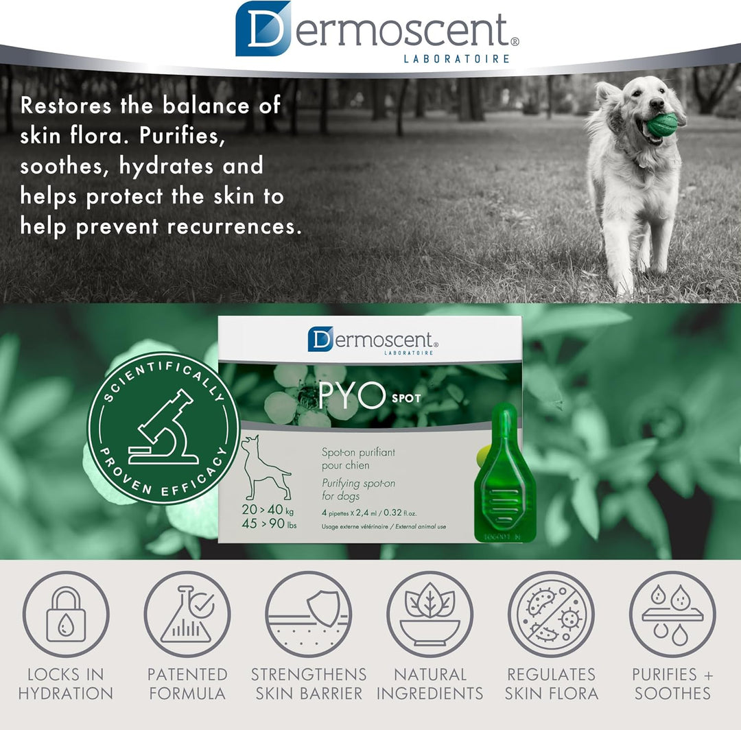 Dermoscent 920-7224 Pyospot 20kg-40kg für 4Pip Hunde