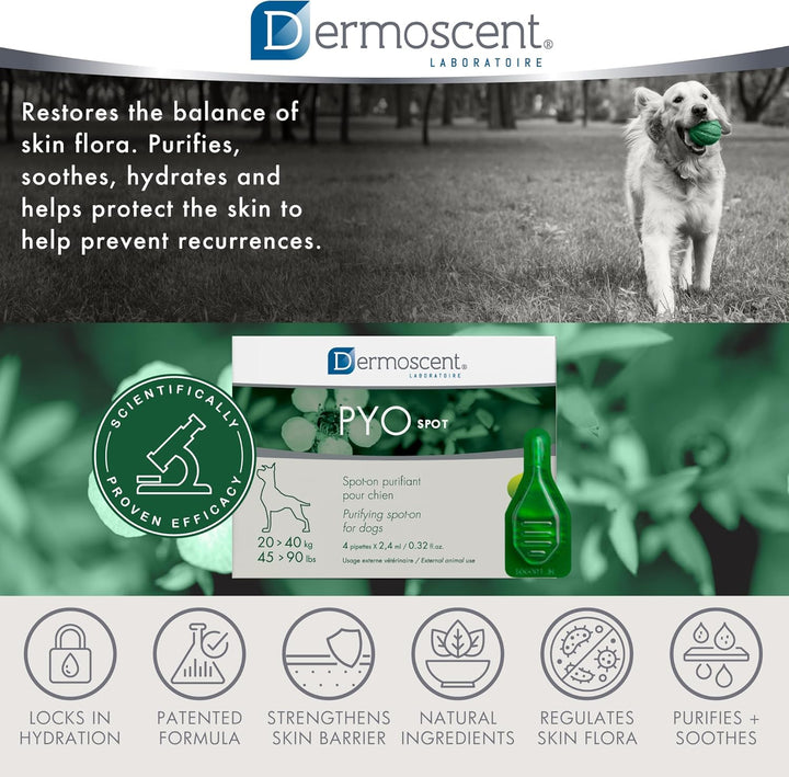 Dermoscent 920-7224 Pyospot 20kg-40kg für 4Pip Hunde