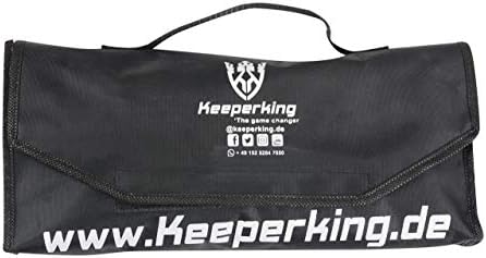 Keeperking Torwarthandschuhe für Erwachsene Fussballhandschuhe Herren Innennaht Profi Premier Grip 4