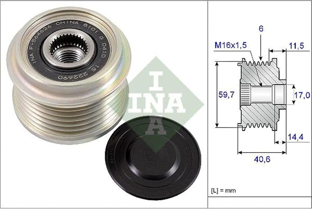 INA 535 0227 10 Generatorfreilauf