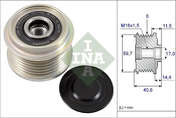 INA 535 0227 10 Generatorfreilauf