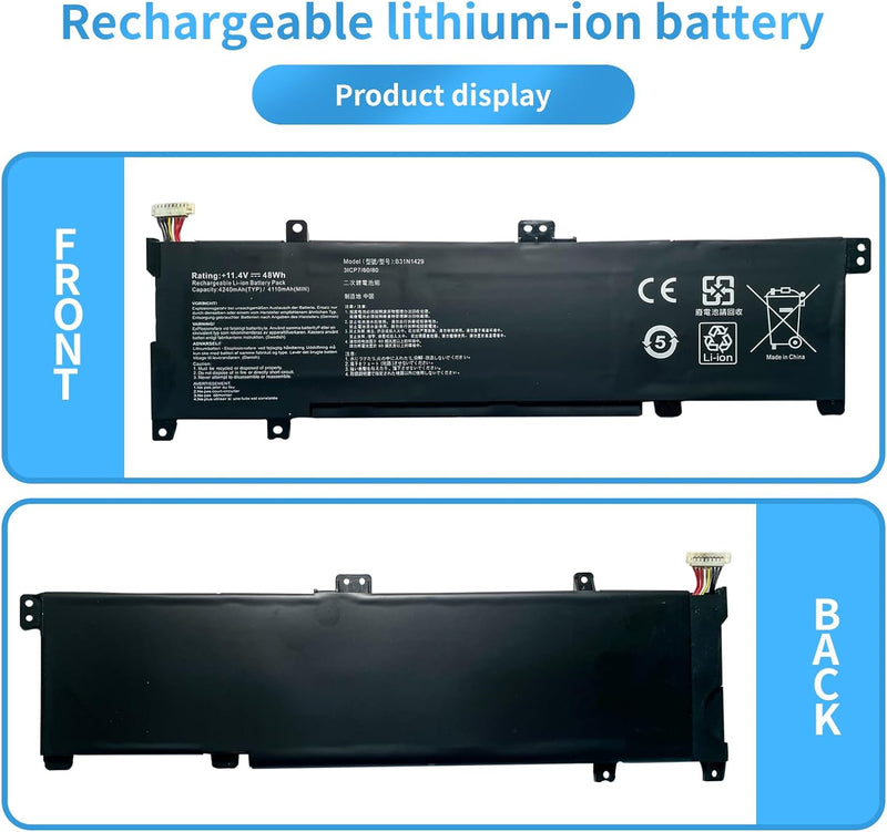 B31N1429 0B200-01460000 0B200-01460100 Laptop Batterie Ersatz für Asus A501LB5200 K501 K501UX K501UQ