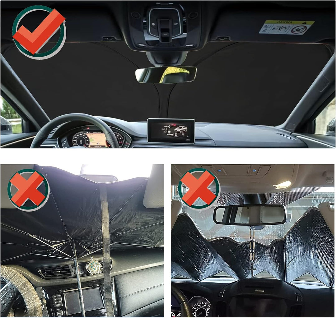 YEE PIN Ranger Sonnenschirm Auto kompatibel mit Ford Ranger 2016-2022 2023，Faltbare Auto Sonnenschut