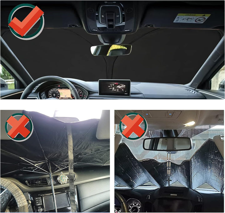 YEE PIN Ranger Sonnenschirm Auto kompatibel mit Ford Ranger 2016-2022 2023，Faltbare Auto Sonnenschut