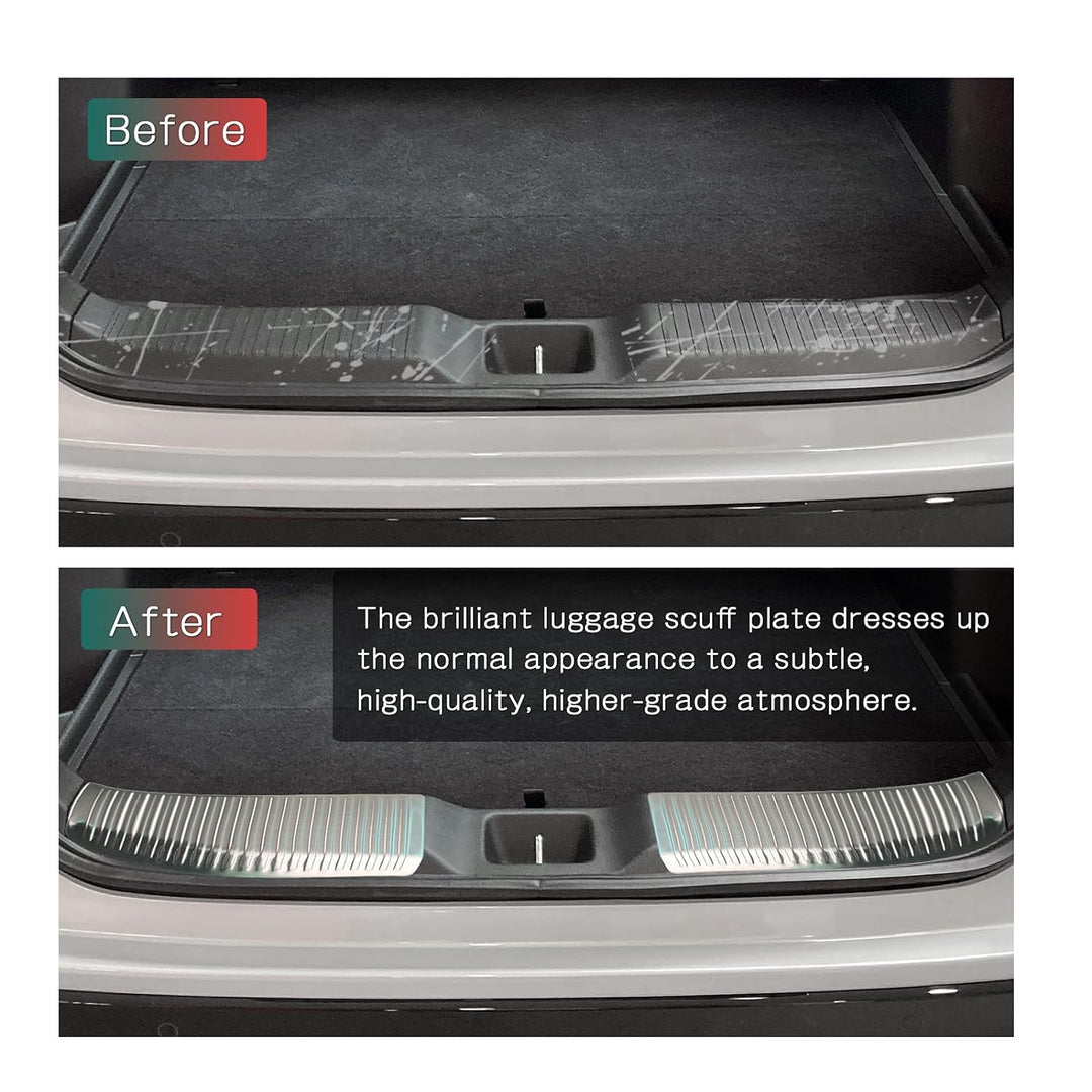 LFOTPP Edelstahl Ladekantenschutz H*onda HR-V 2022, HRV Auto Zubehör Dekoration Stossstangenschutz K