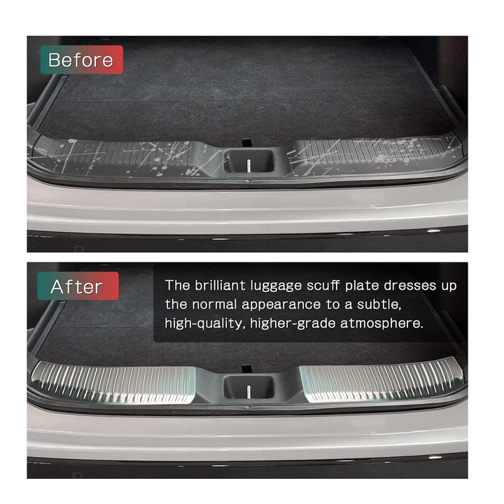 LFOTPP Edelstahl Ladekantenschutz H*onda HR-V 2022, HRV Auto Zubehör Dekoration Stossstangenschutz K