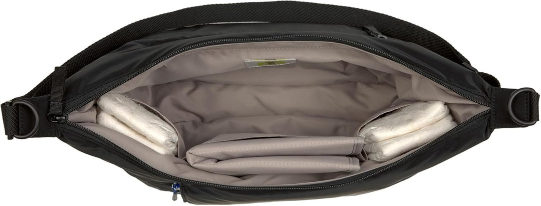 LÄSSIG Baby Wickeltasche zum Umhängen mit Wickelunterlage, Kinderwagenbefestigung, wasserabweisend/G