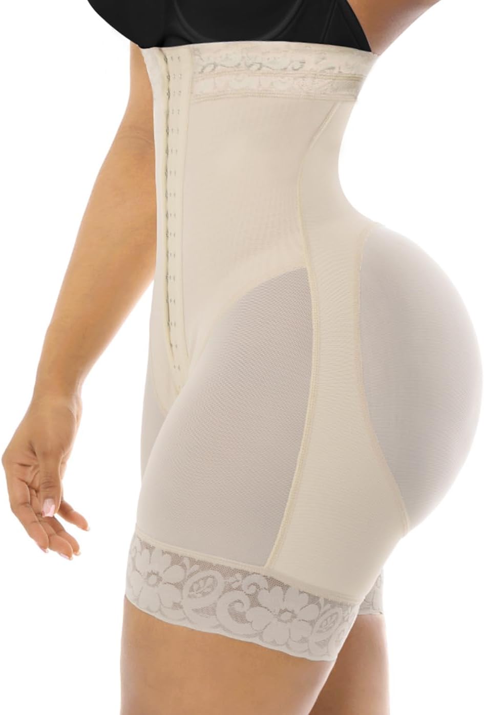 YIANNA Shapewear Damen Bauchweg Stark Formend Hohe Kompression Body Shaper Bodysuit Miederbody Fajas