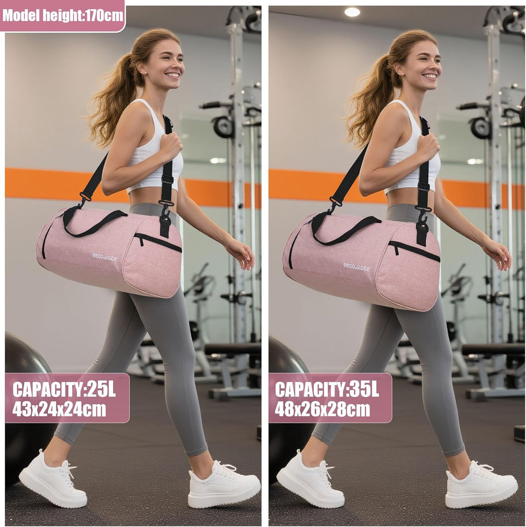 Sporttaschen für Damen und Herren, 35L Reisetasche Duffel Bag Übernachtungstasche mit Schuhfach &amp; Na
