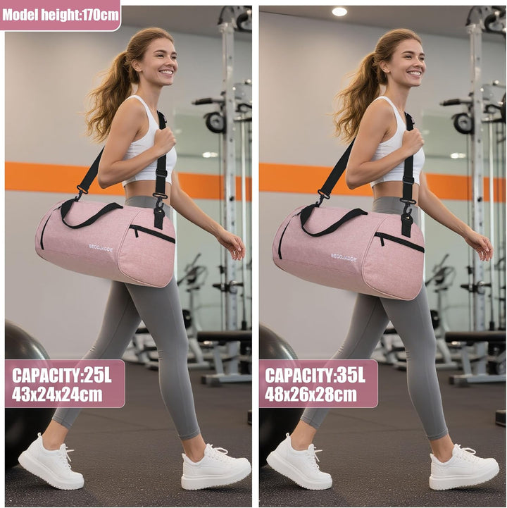 Sporttaschen für Damen und Herren, 35L Reisetasche Duffel Bag Übernachtungstasche mit Schuhfach &amp; Na