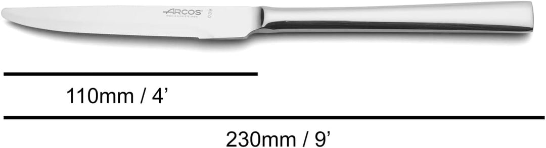 Arcos Serie Capri - Geschenkbox Besteck-Set 24 Stück (6 Messer + 12 Löffel + 6 Gabel) - Monoblock au