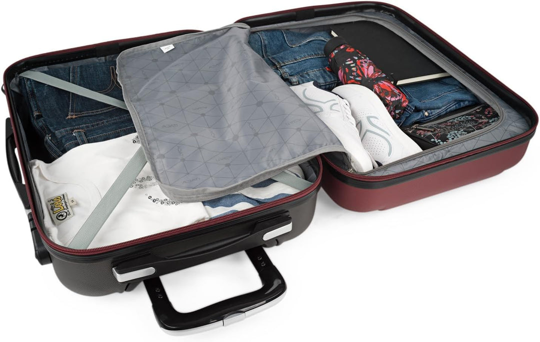 ITACA - Trolley Handgepäck Cabin Trolley Koffer Reisekoffer Hartschalenkoffer mit Zahlenschloss - Ka