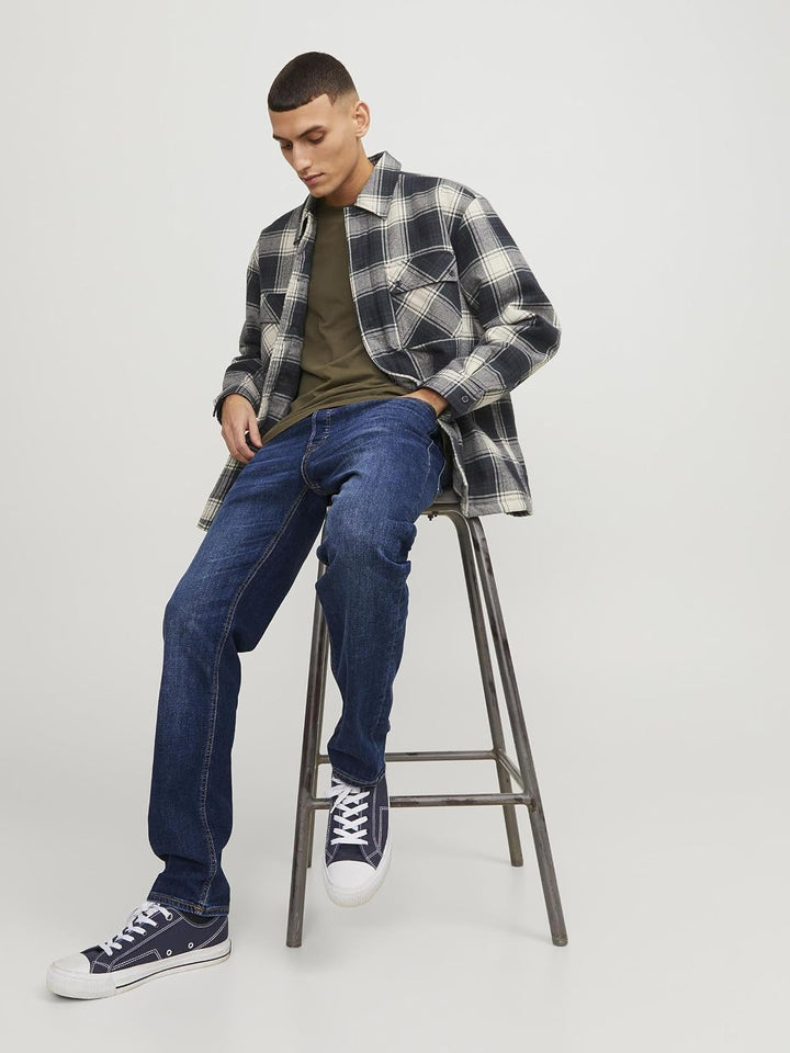 JACK &amp; JONES Herren Jjimike Jjoriginal Am 815 Noos Loose Fit Jeans 36W / 34L Blau (Blue Denim Blue D