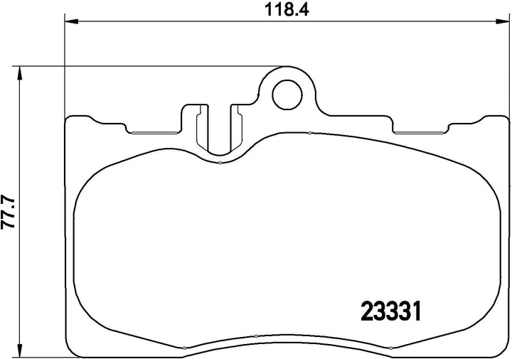 Brembo P 83 058 Bremsbelagsatz, Scheibenbremse - (4-teilig)
